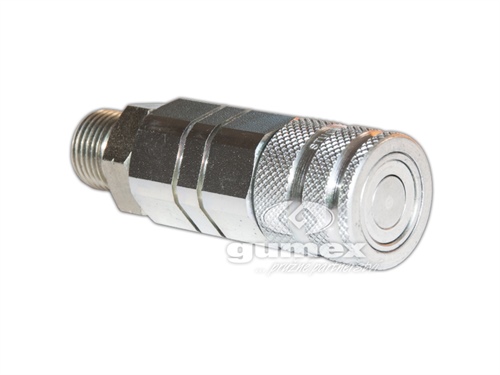 Rýchlospojka bezodkvapová HF08, vonkajší závit M18x1,5, ľahká rada L, 250bar, ocoľ